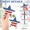 4th of July Wooden Star Set – 3-Piece Rustic Patriotic Tiered Tray & Tabletop Decorations for Memorial Day, Independence Day, Home, Red White & Blue (Retro Style)